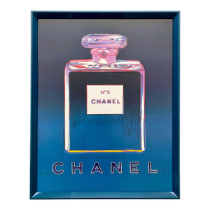 Andy Warhol Foundation Vintage 1997 Lithograph Print Framed Pop Art Poster " Chanel No. 5 " 1985