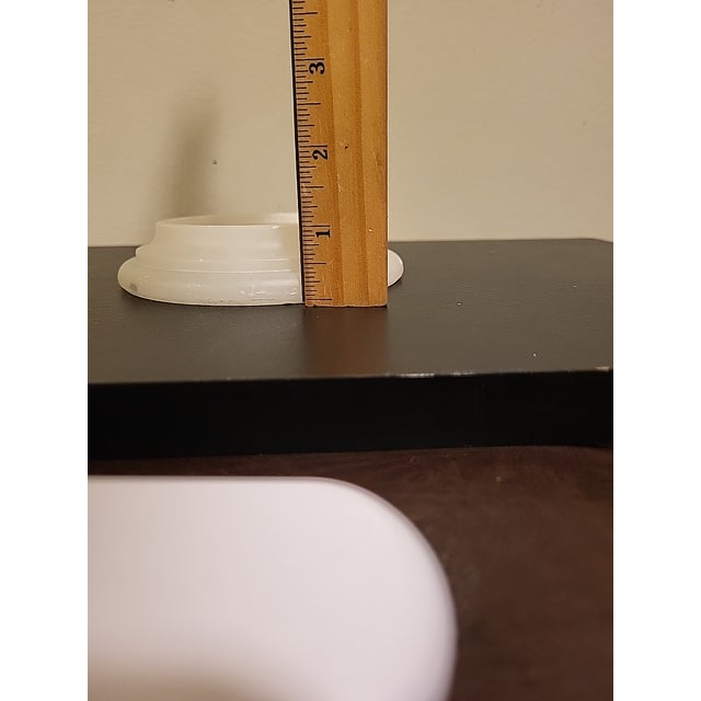 Alabaster Restoration Hardware Alabaster Candle Holder Base For Sale - Image 8 of 9