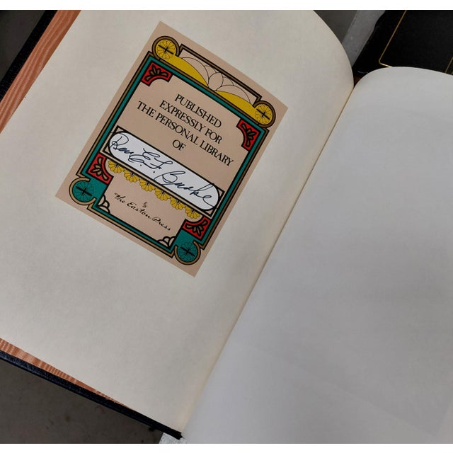 Easton Press Leather Bound Books Set of 10 Blue/Green For Sale - Image 9 of 17