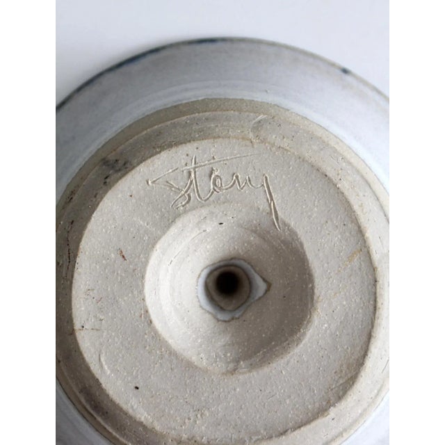 Late 20th Century Vintage Studio Pottery Apple Baker Bowl For Sale - Image 5 of 9