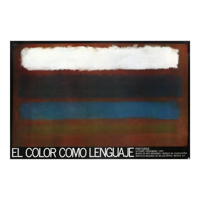 El Color Como Lenguaje, Mark Rothko Poster For Sale