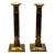 Vintage Neiman Marcus Brass & Copper Column Candlesticks – A Pair For Sale