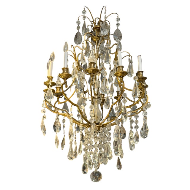 Louis XVI Style Baccarat French Crystal Chandelier For Sale In Los Angeles - Image 6 of 8