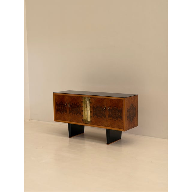 Art Deco Style Sideboard in Walnut Burl, 1940s For Sale - Image 9 of 18