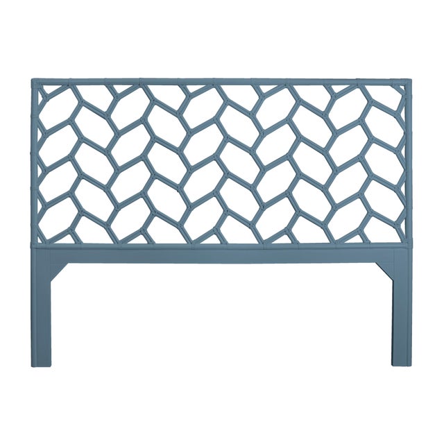 Not Yet Made - Made To Order Silas Standard Bed King - Regatta Blue For Sale - Image 5 of 12