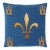 Fleur De Lys Chenille Tapestry Cushion With Feather Filler - 46x46cm (18"x18") For Sale