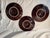 Vintage French Vallauris Majolica Oyster Plate Brown Blue Mid Century Seafood Platters-3 Plates For Sale - Image 10 of 11