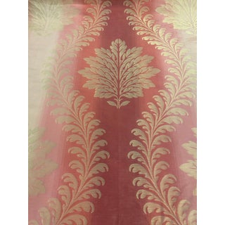 1990s Lee Jofa's "Scala Damask" Silk Blend Fabric - 28 Yards For Sale