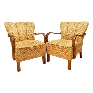 Art Deco Armchairs, 1940s, Set of 2 For Sale