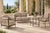 A refined outdoor dining table from Michael Taylor Designs, combining classical proportions with a robust architectural...