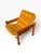Danish Modern Solid Pine Lounge Armchair | New Canvas Sling & Mustard Velvet Cushion | C. 1970s For Sale - Image 6 of 11