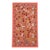 Coral Silk Suzani Wall Decor With White Cranes For Sale