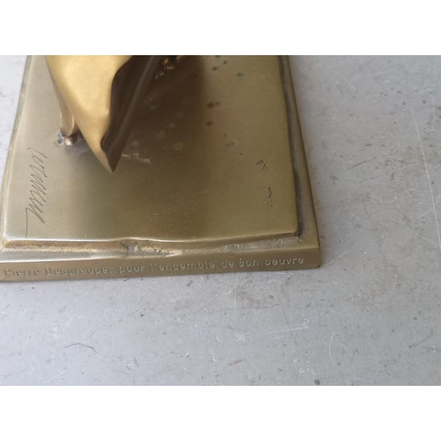 Fernandez Arman, Tubes Sculpture, 1990s, Gold Painted Bronze For Sale - Image 14 of 18