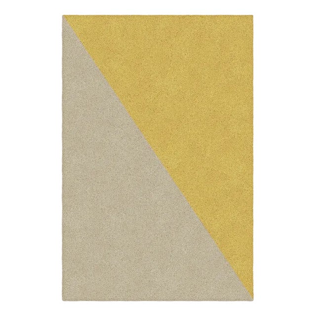 Taupe/Mustard Shape in Rug from Marqqa For Sale