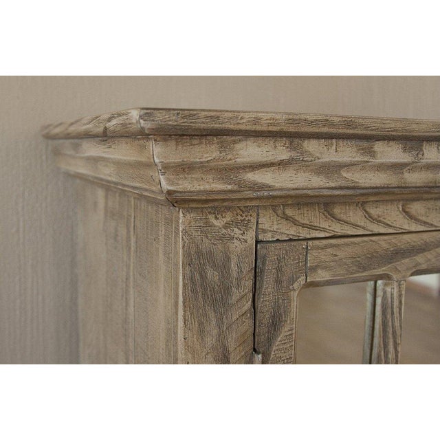 Keystone Collection: Distressed and rustic wood with geometric wood and mirror pattern on the door panels. Well built and...
