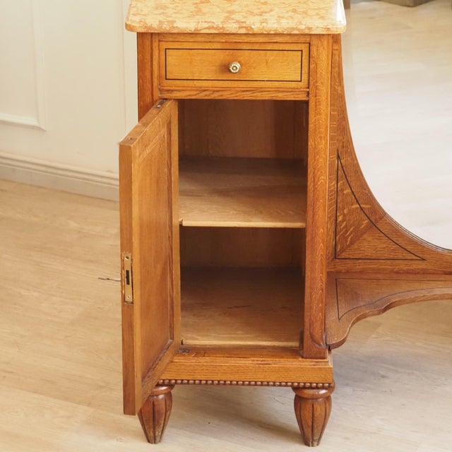 Gründerzeit Dressing Table with Three-Winged Mirror and Marble Top, 1890s For Sale - Image 6 of 17