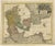 Antique Map of Denmark with the Danish Royal Crest, 1730 For Sale