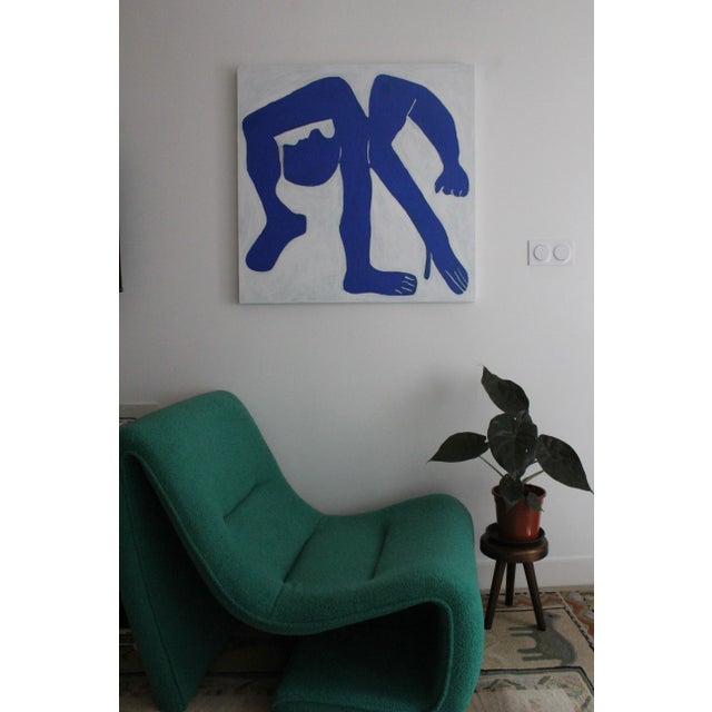 Bodasca, The Blue Man, 2026, Acrylic Painting on Canvas For Sale - Image 4 of 13