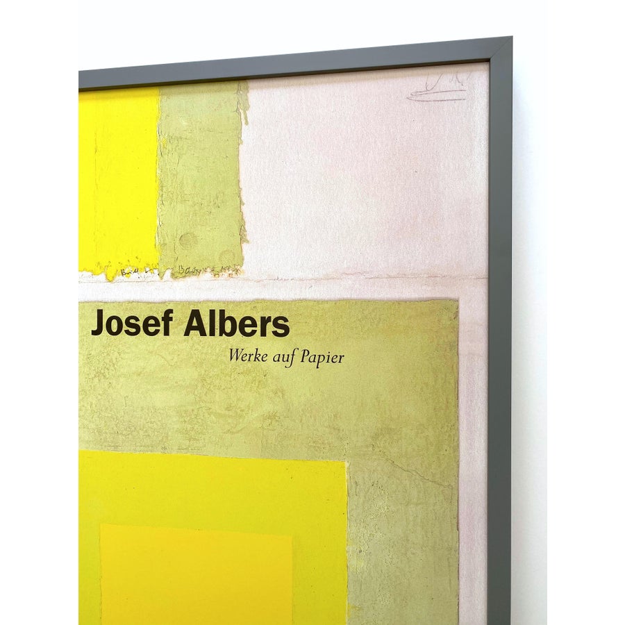 Josef Albers Vintage 1998 Lithograph Print Bauhaus Museum Framed