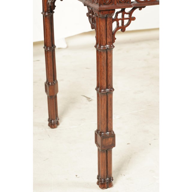 Late 20th Century A Williams-Sonoma Chinese Chippendale-Style Writing Table For Sale In Los Angeles - Image 6 of 9