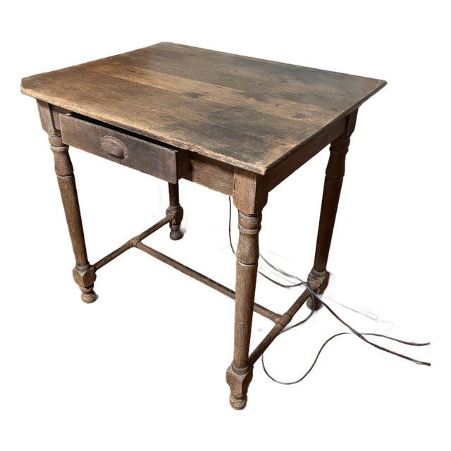 1909 Us Postal Antique Federal Work Table Desk - Stamped For Sale
