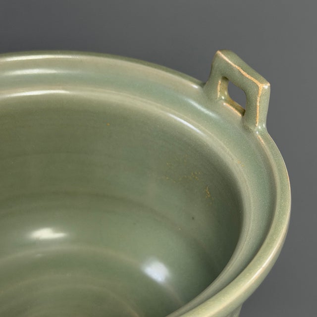 Ancient Chinese Longquan Celadon Tripod Censer | One of a Kind For Sale - Image 4 of 8