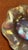Louis Comfort Tiffany Early 20th Century Louis Comfort Tiffany Gold Iridescent Favrille Ruffled Edge Finger Bowl and Under Plate For Sale - Image 4 of 12