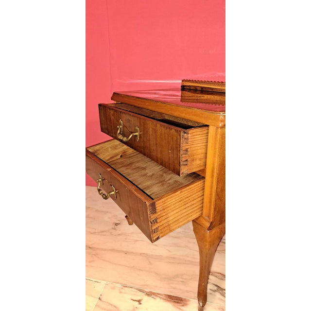 Brown Vintage Bedside Tables, 1960s, Set of 2 For Sale - Image 8 of 11