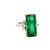 Contemporary 9.68 Carat Green Tourmaline Diamond Platinum 18k Yellow Gold Ring, Size 7.25 For Sale - Image 3 of 6