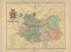 A Detailed Cartographic Survey of La Mancha in Spain, 1902