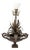 Maison Jansen Style Cast Palm Leaf Motif Lamp For Sale