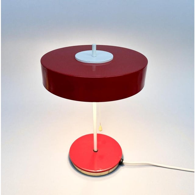 Mid-Century Space Age Table Lamp attributed to Kamenicky Senov, Former Czechoslovakia, 1970s For Sale - Image 3 of 12