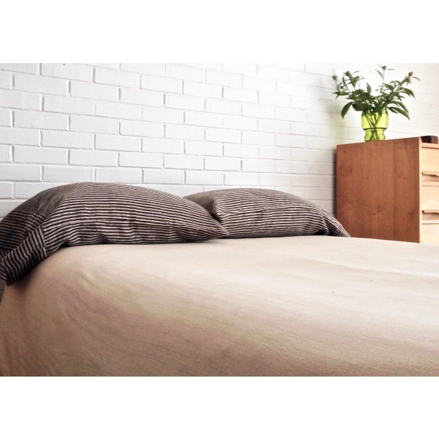 Contemporary Plum Textiles Baltic Chocolate Linen For Sale - Image 3 of 4