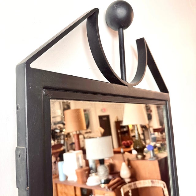 Modernist Black Frame Full Length Floor Mirror For Sale In Buffalo - Image 6 of 6