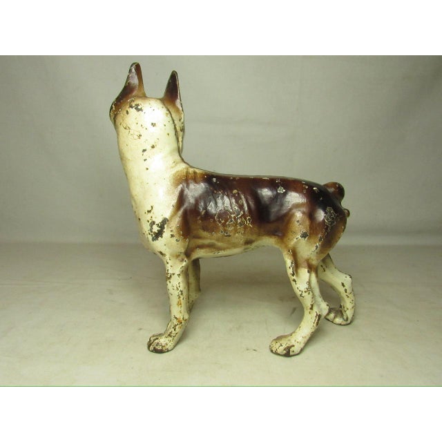 Hubley Manufacturing Company Cast Iron Hubley Boston Terrier Doorstop For Sale - Image 4 of 15