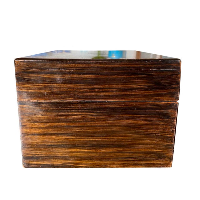 Wood Antique English Sewing Box For Sale - Image 7 of 9