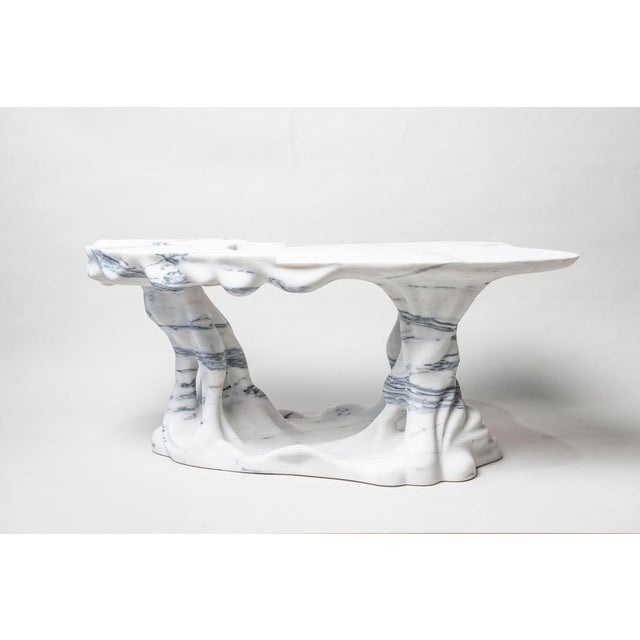 Marsili Handmade Coffee Table in White Marble by Manta For Sale - Image 13 of 18