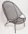 1960s Vintage Salterini Mid-Century Modern Radar Black Metal Patio Chair, Attributed For Sale - Image 5 of 12