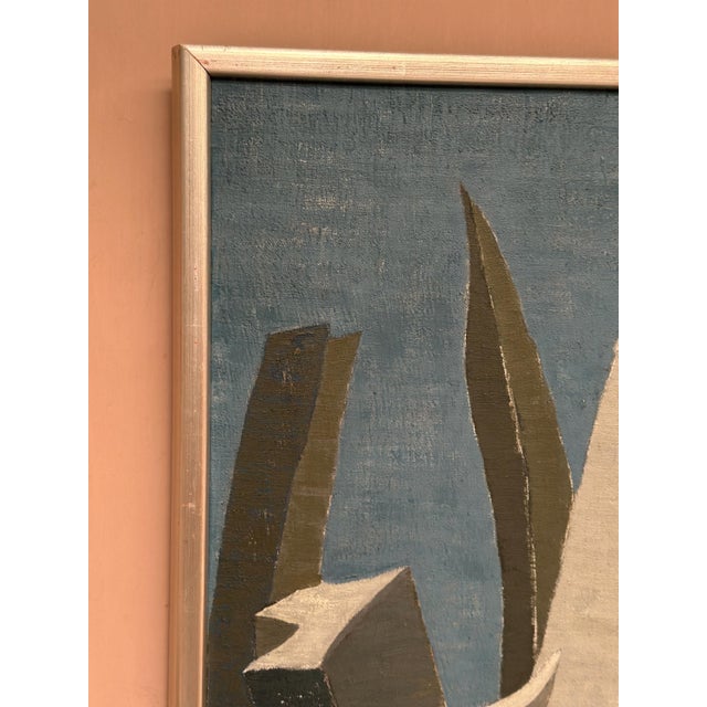 Mid-Century Modern Marit Wahlström Schönbäck, Aqave, 1969, Oil Painting on Canvas, Framed For Sale - Image 3 of 18
