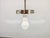 Art Deco Pendant Light in Chrome & Milk Glass, 1970s For Sale - Image 11 of 12