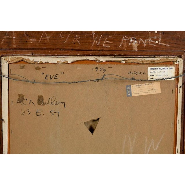 Turquoise 1960s Joseph Hirsch Painting For Sale - Image 8 of 9