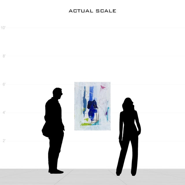 Wood Original Abstract Painting 9069 For Sale - Image 7 of 11