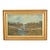 Allan Rutherford Wilber Original Artist Signed "River Walk" Oil Painting on Canvas in Carved Giltwood Frame For Sale