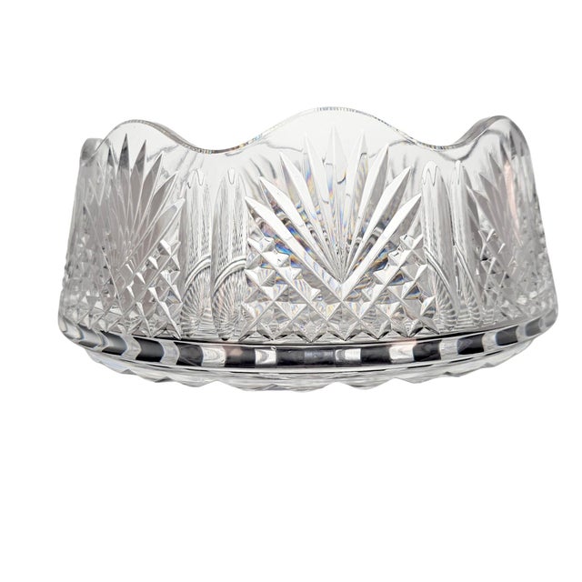 A substantial late twentieth-century Waterford Crystal centerpiece bowl, hand cut in clear crystal and consistent with...