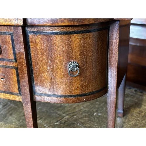Just in, a fabulous miniature apprentice piece Inlaid Mahogany Sideboard, standing at 20 cms tall, 39 cms wide, 17.5 cms...