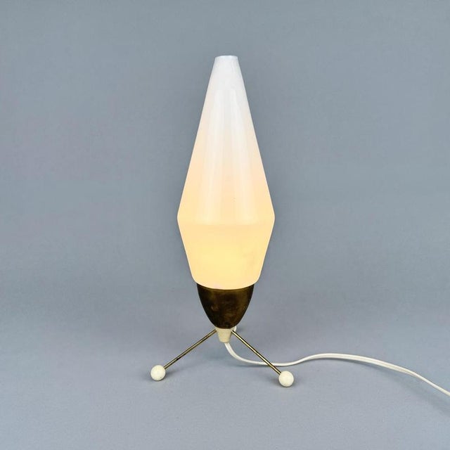 Gold Space Age Table Lamp attributed to Stanislav Kučera for Kamenicky Senov, Former Czechoslovakia, 1960s For Sale - Image 8 of 9