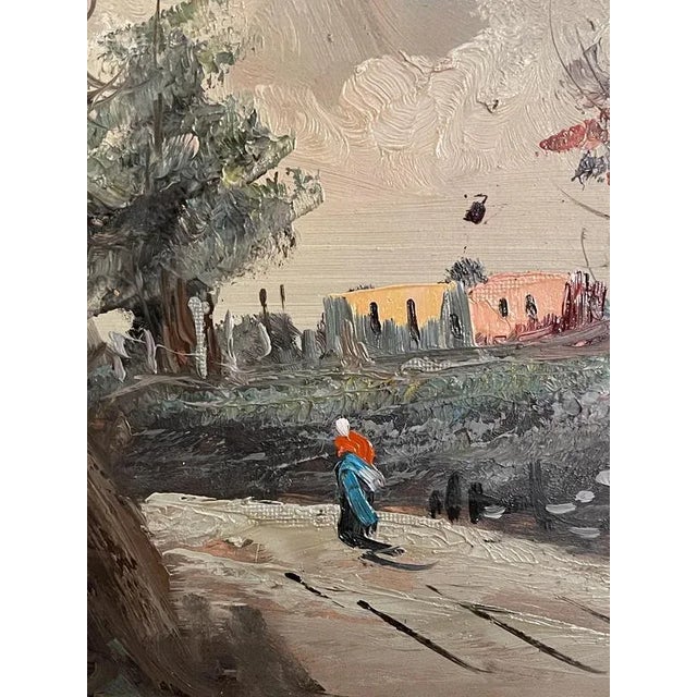 S. Favelli, Rural Landscape, 1900s, Oil on Panel, Framed For Sale - Image 4 of 8