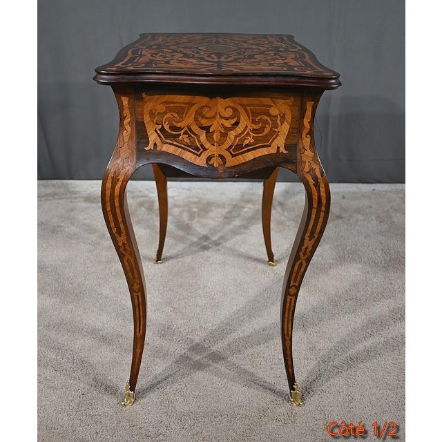 Louis XV Style Worktable, 19th Century For Sale - Image 15 of 18