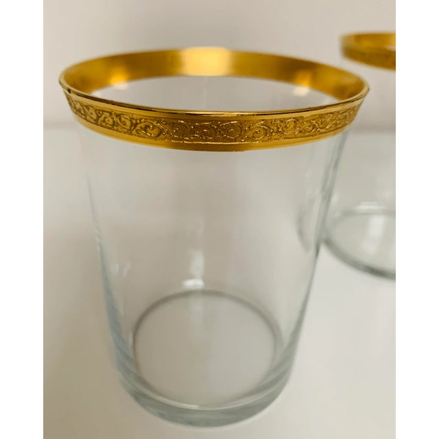 Art Deco 1930s Art Deco Gold Trimmed Juice Glasses - Set of 5 For Sale - Image 3 of 5