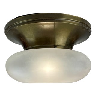 Brass and Murano Glass Ceiling Lamp, Italy, 1960s For Sale